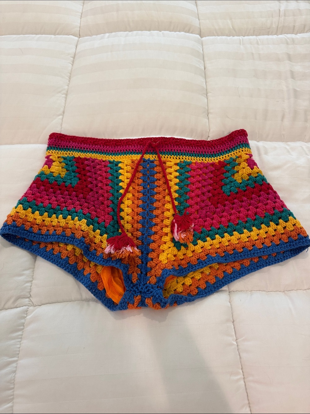 FARM Rio Multicolor Crochet Shorts